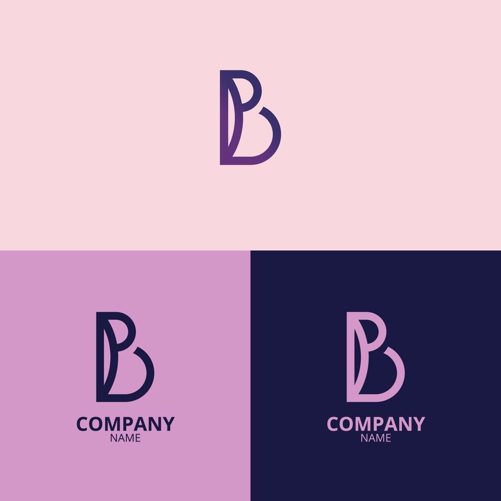 de brev b logotyp med en rena och modern stil också användningar en urblekt lutning röd Färg med en Mer professionell nyans, som är perfekt för förstärkning din företag logotyp branding vektor