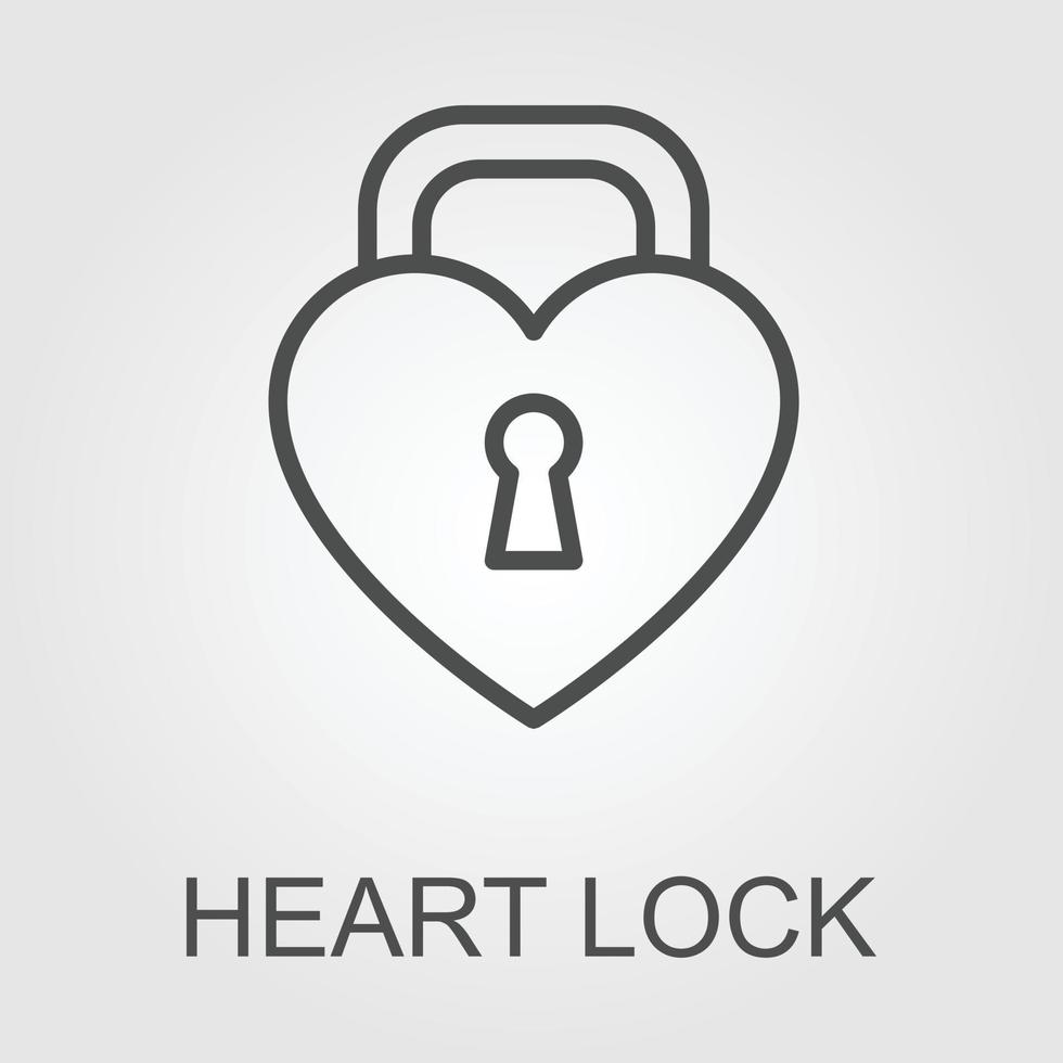 svart isolerat ikon av olåst hjärta form låsa på vit bakgrund. silhuett av olåst hjärta form låsa. platt design vektor