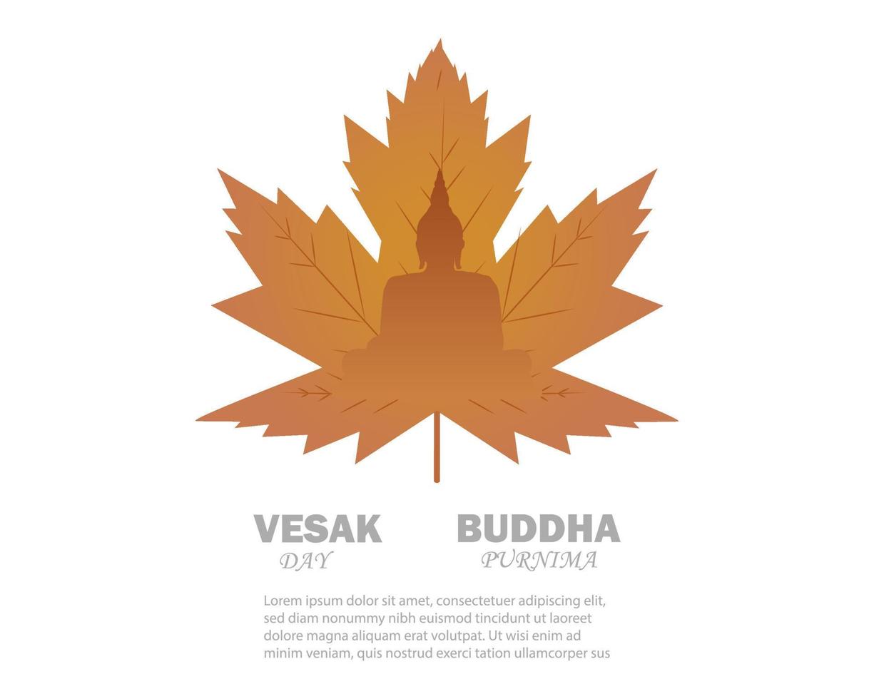 vektor illustration av buddha purnima