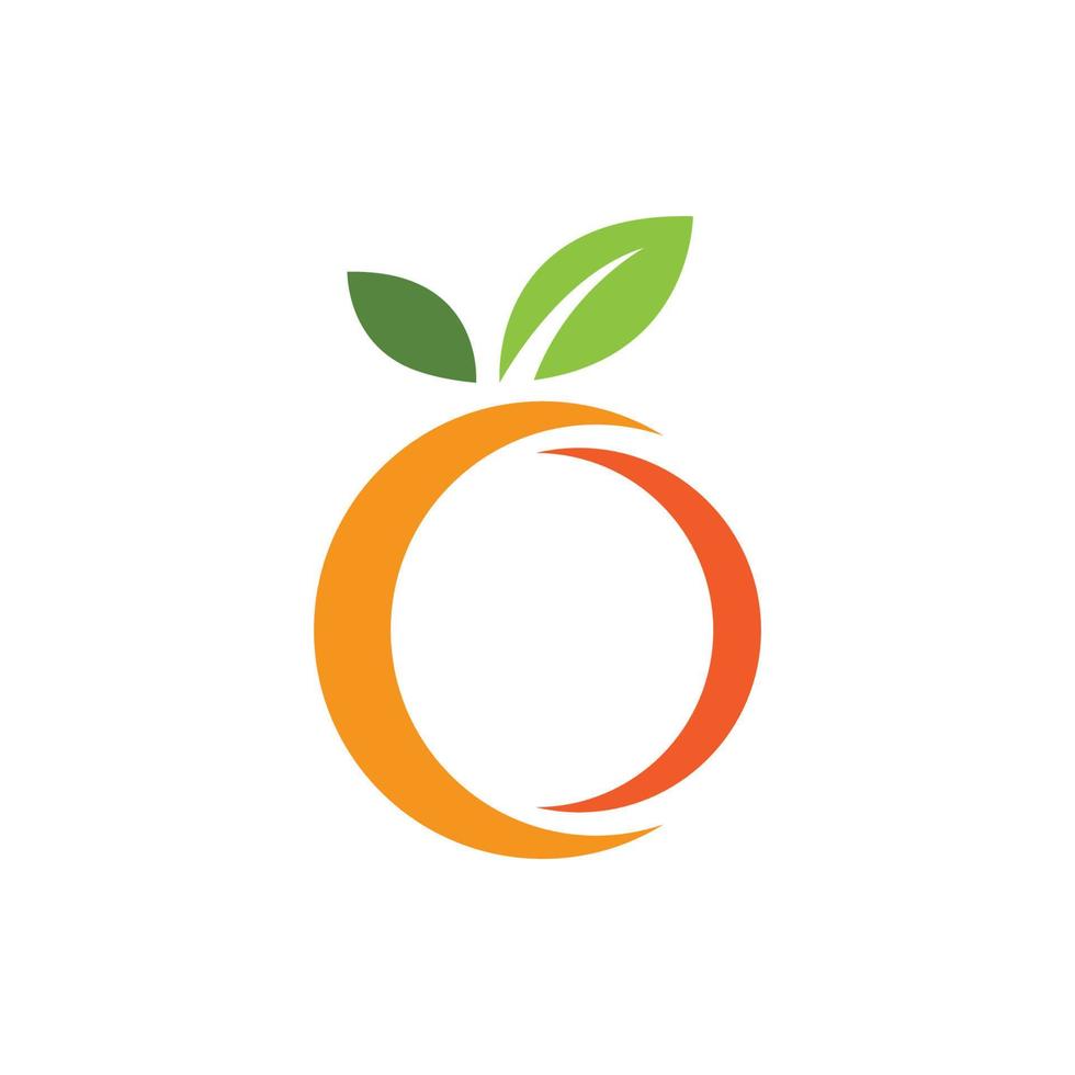 orange logotypdesign vektor