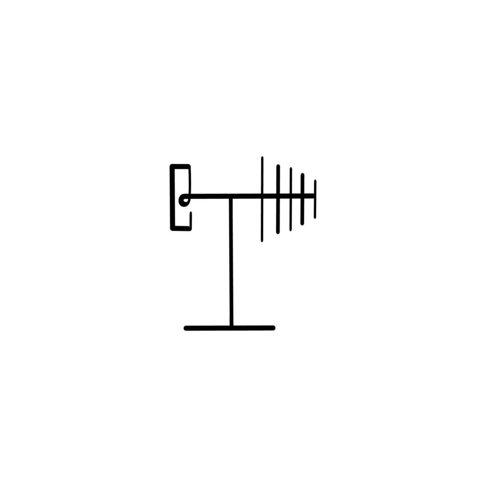 antenn linje stil ikon design vektor