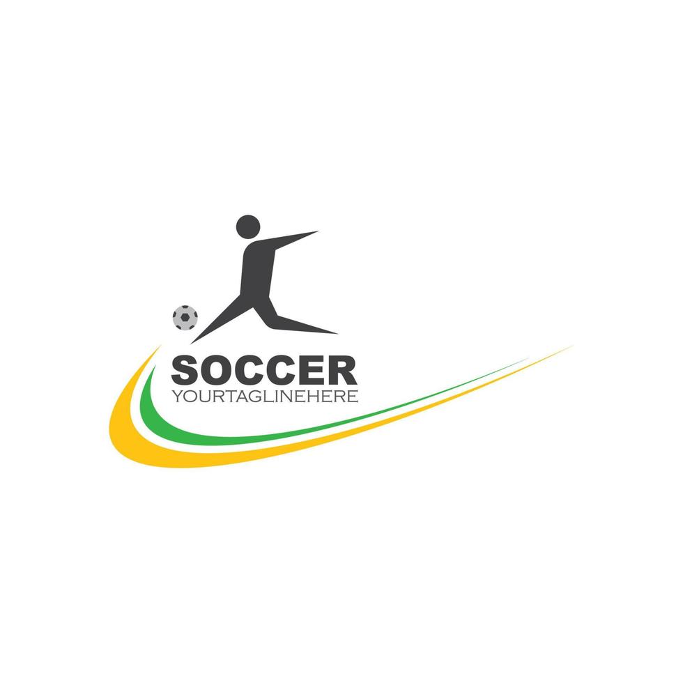 Fußball Logo und Symbol Illustration Vektor