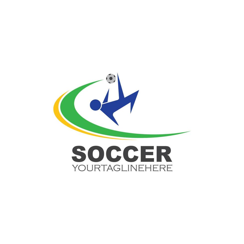 Fußball Logo und Symbol Illustration Vektor
