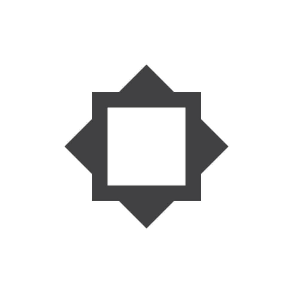 ram fyrkant vektor ikon illustration