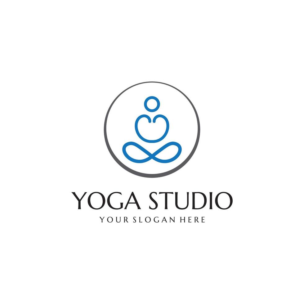 Yoga-Studio-Logo vektor