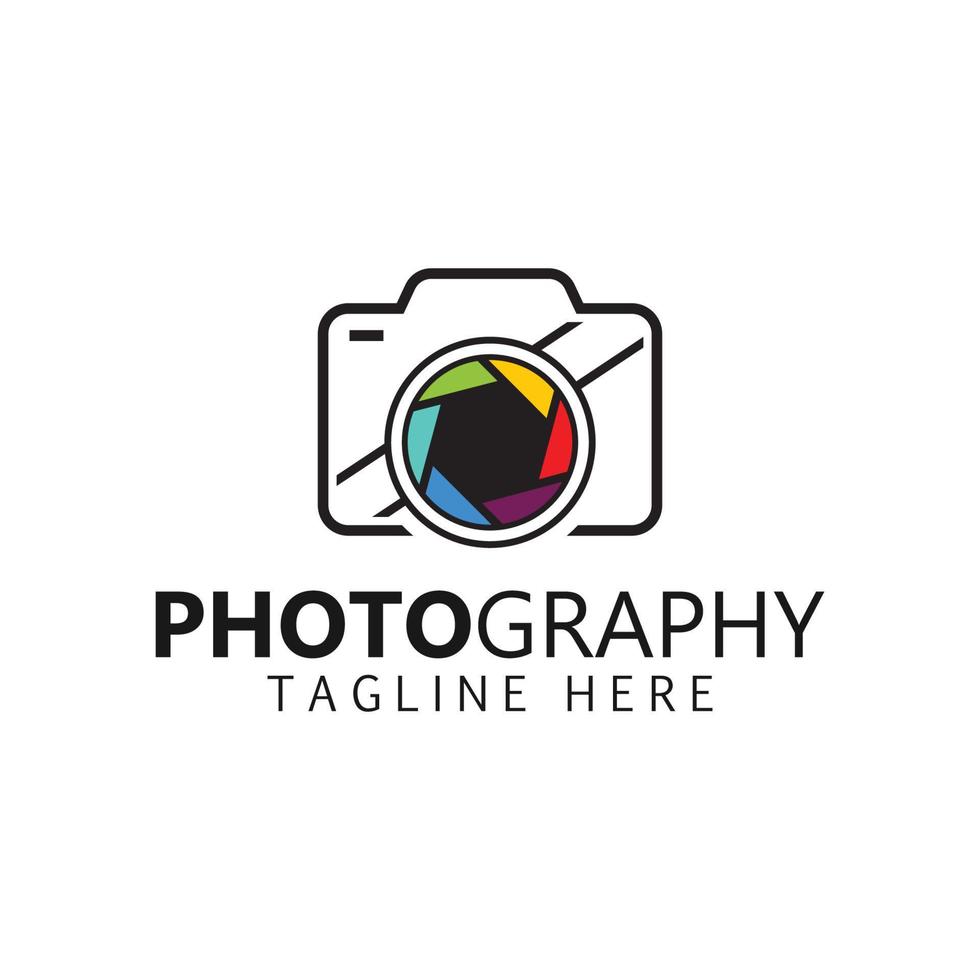 fotografisch Kamera Logo, Kamera Linse, und Digital. vektor