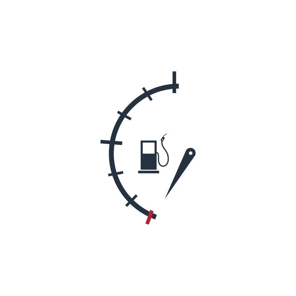 vektor illustration bränsle indikator logotyp mall