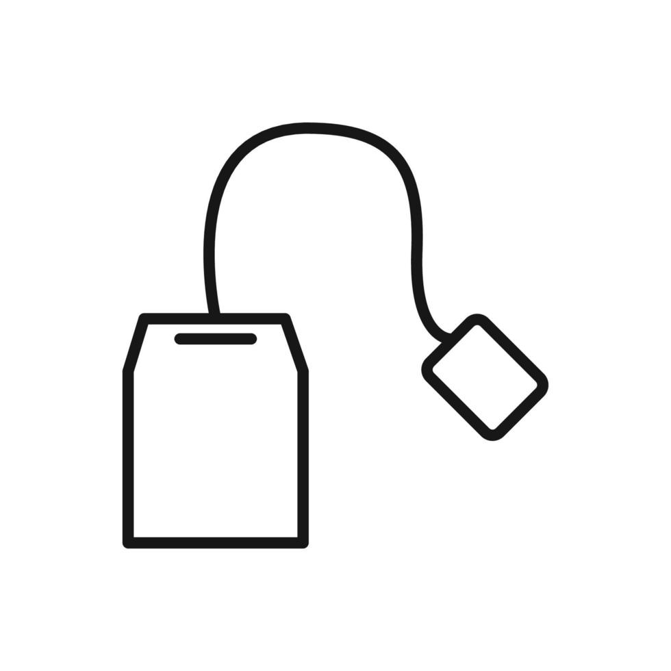 editierbar Symbol von Tee Tasche, Vektor Illustration isoliert auf Weiß Hintergrund. mit zum Präsentation, Webseite oder Handy, Mobiltelefon App