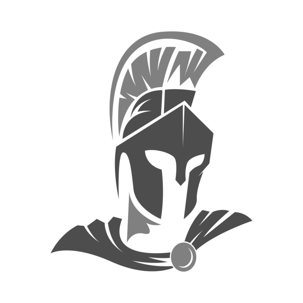 gladiator logotyp ikon design vektor