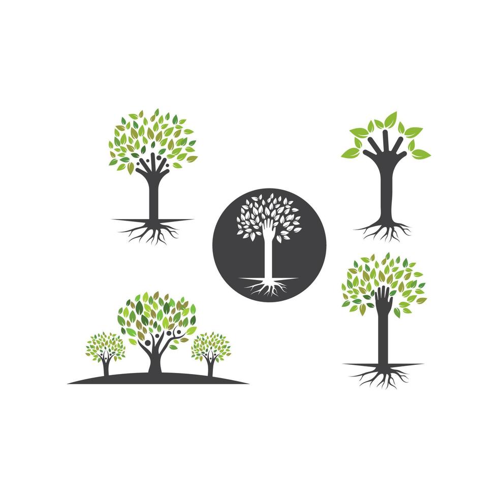 Familie Baum Logo Vorlage Vektor Illustration