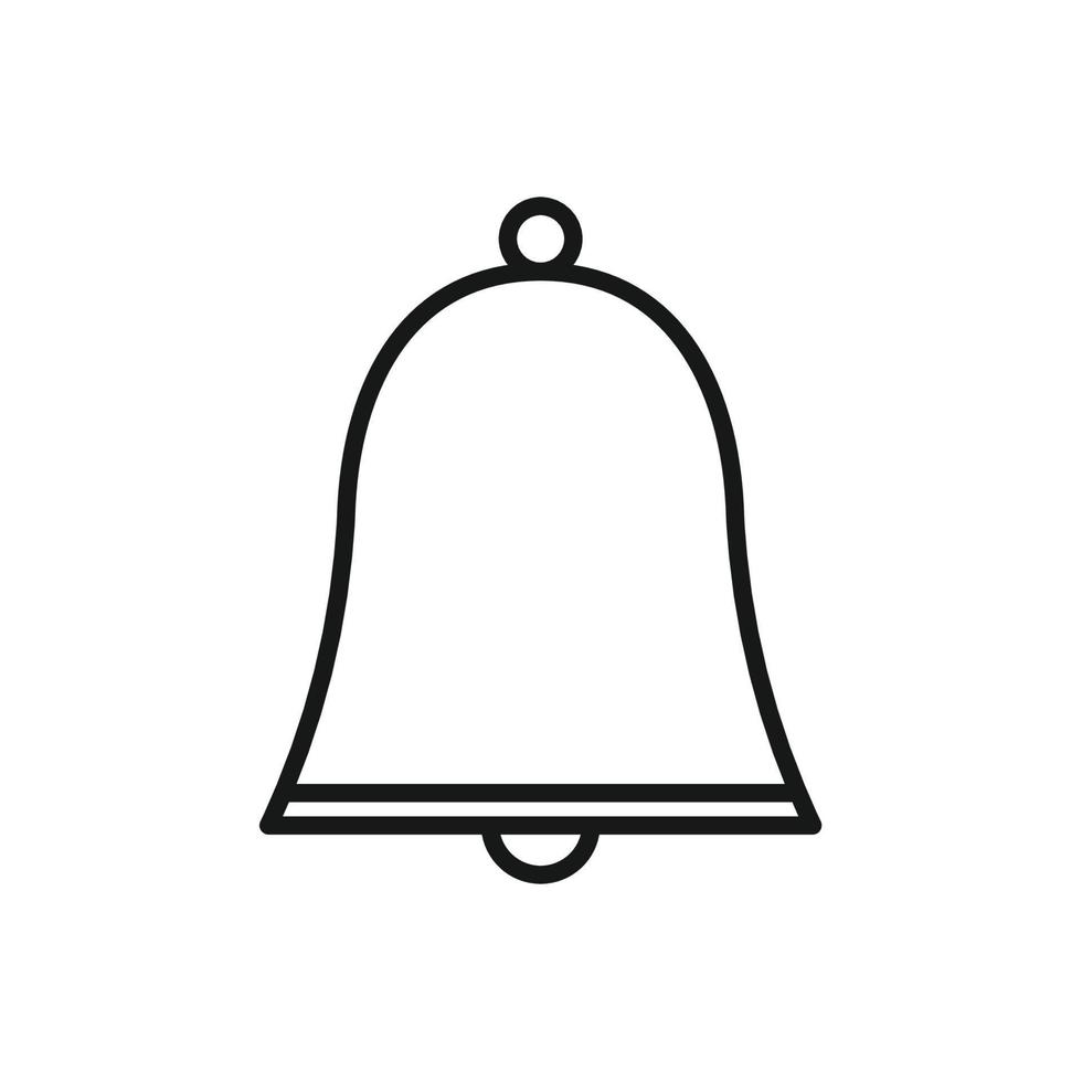 editierbar Symbol von Glocke, Vektor Illustration isoliert auf Weiß Hintergrund. mit zum Präsentation, Webseite oder Handy, Mobiltelefon App