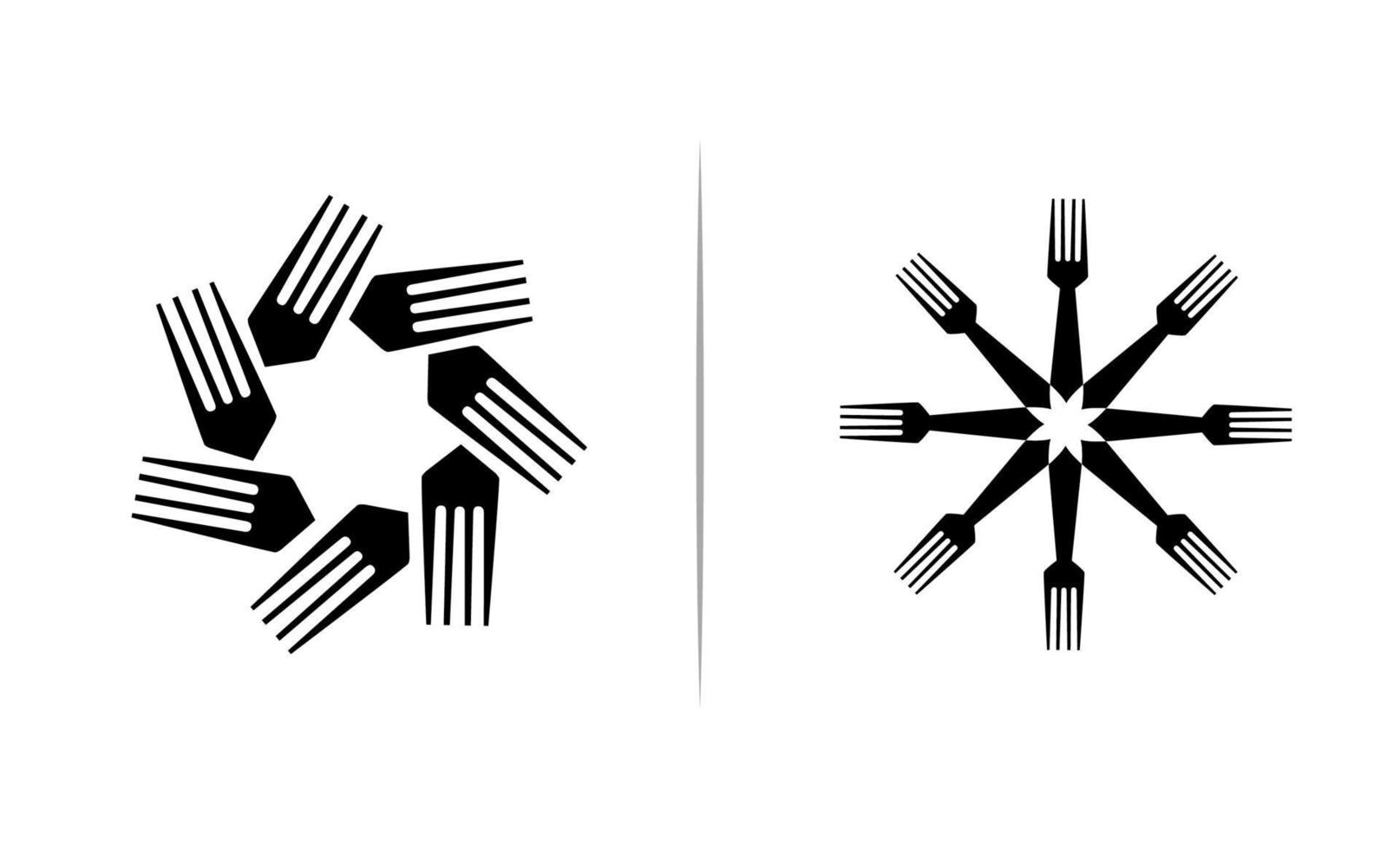 Gabel Logo Icon Design Vektor Illustration