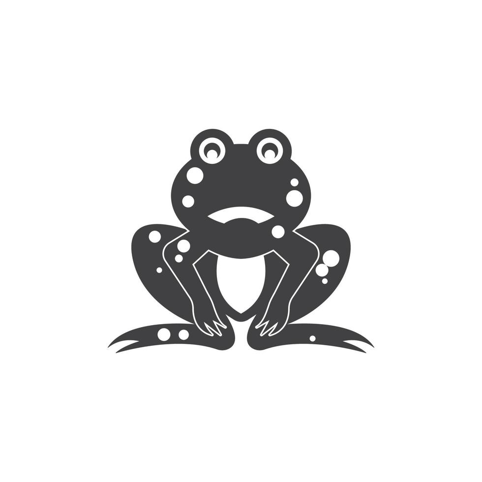 Frosch Logo Vorlage Vektor Illustration