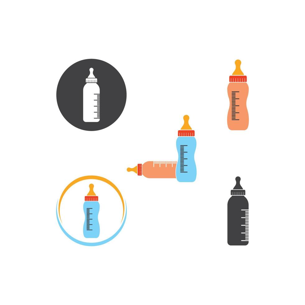 Baby Flasche Vektor Symbol Illustration