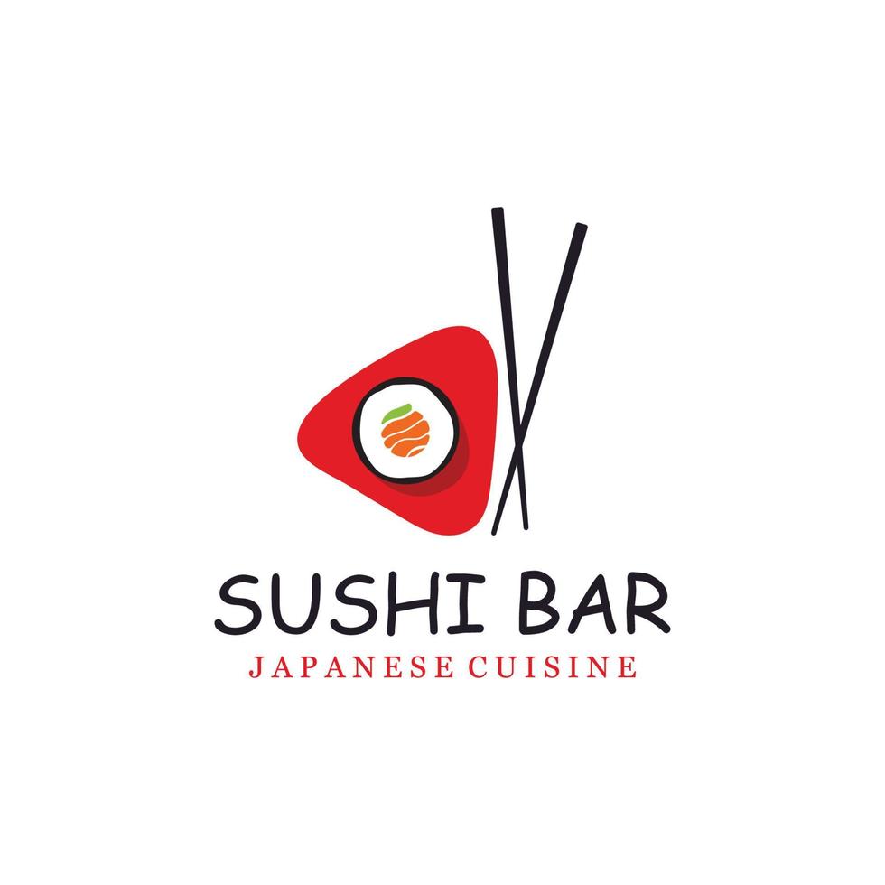 Sushi Vektor Logo Vorlage, oder japanisch Spezialitäten.