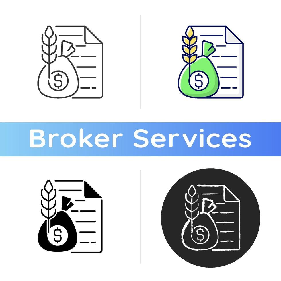 Commodity Broker-Symbol vektor
