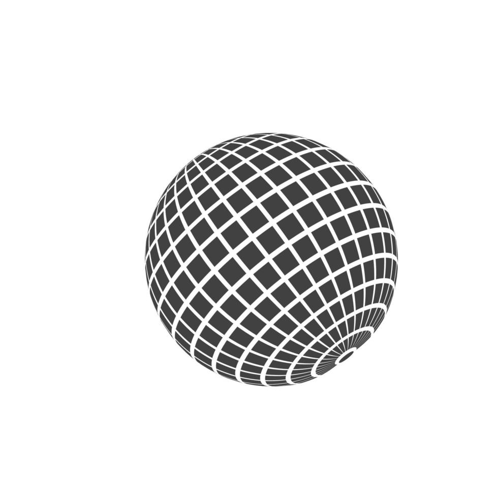 Disko Ball Symbol Vektor Illustration Design