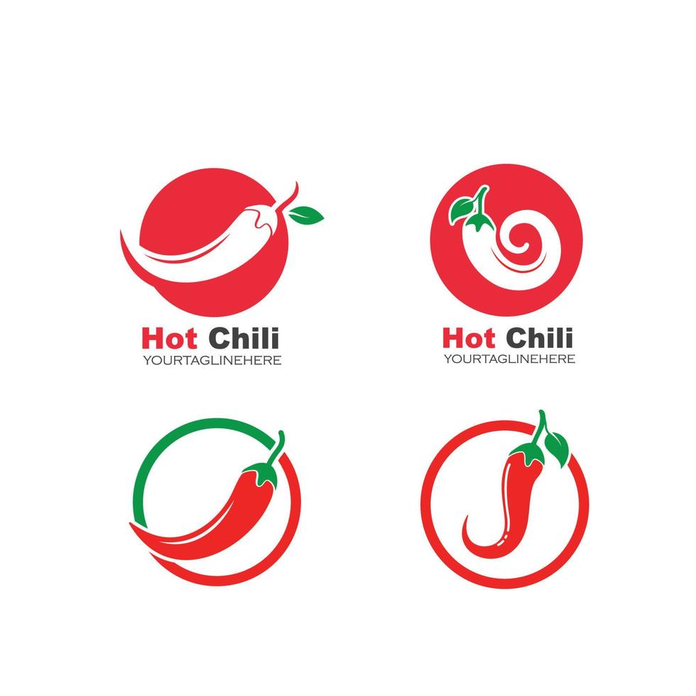 Chili-Logo-Symbol-Vektor-Illustration-Design vektor