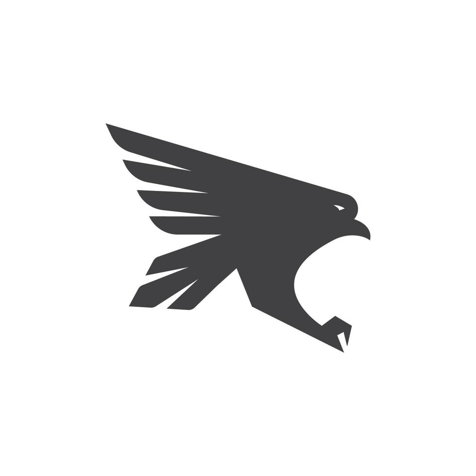 Falke Adler Vogel Logo Vorlage Vektor