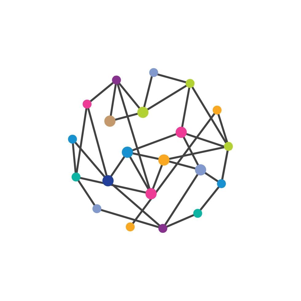global nätverk logotyp ikon vektor illustration design