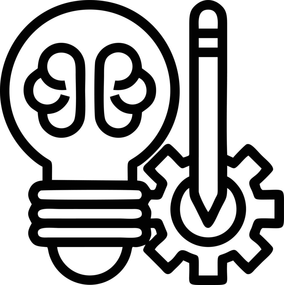 Idee Lösung Symbol Symbol Vektor Bild. Illustration von das kreativ Innovation Konzept Design. eps 10