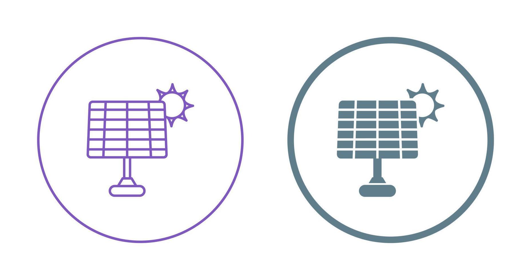 Vektorsymbol für Solarpanel vektor