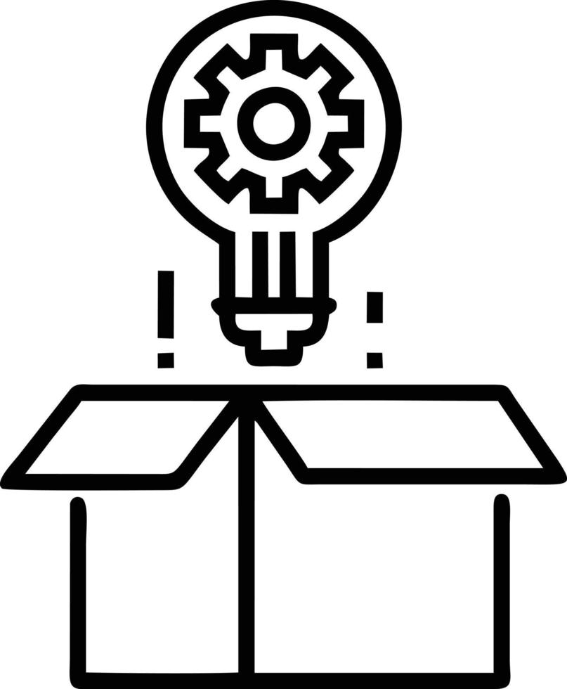 Idee Lösung Symbol Symbol Vektor Bild. Illustration von das kreativ Innovation Konzept Design. eps 10