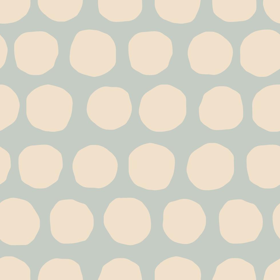 Vektor nahtlos Muster mit ausgeschnitten Kreise. Hand gezeichnet Polka Punkt Textur. gepunktet Hintergrund im retro Stil.