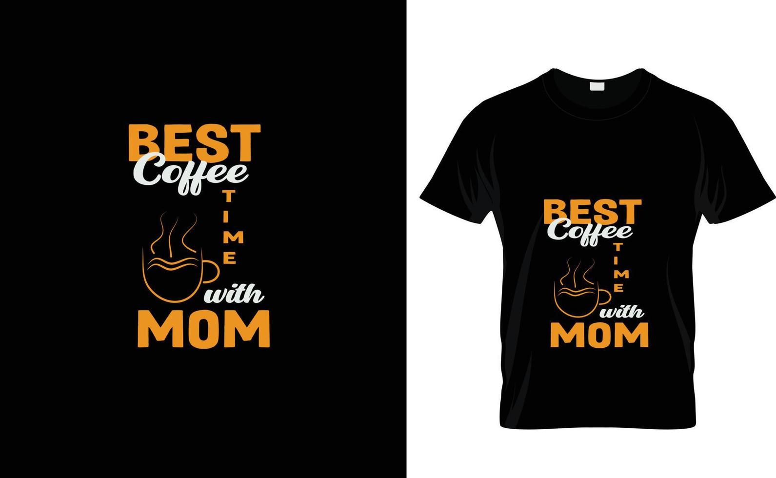 Beste Kaffee mit ... Müttern Tag t Hemd Design vektor