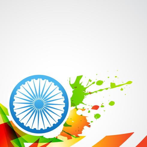 Indiens flagga vektor