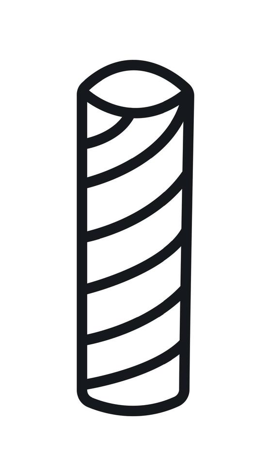 pasta tortiglioni ikon. vektor illustration.