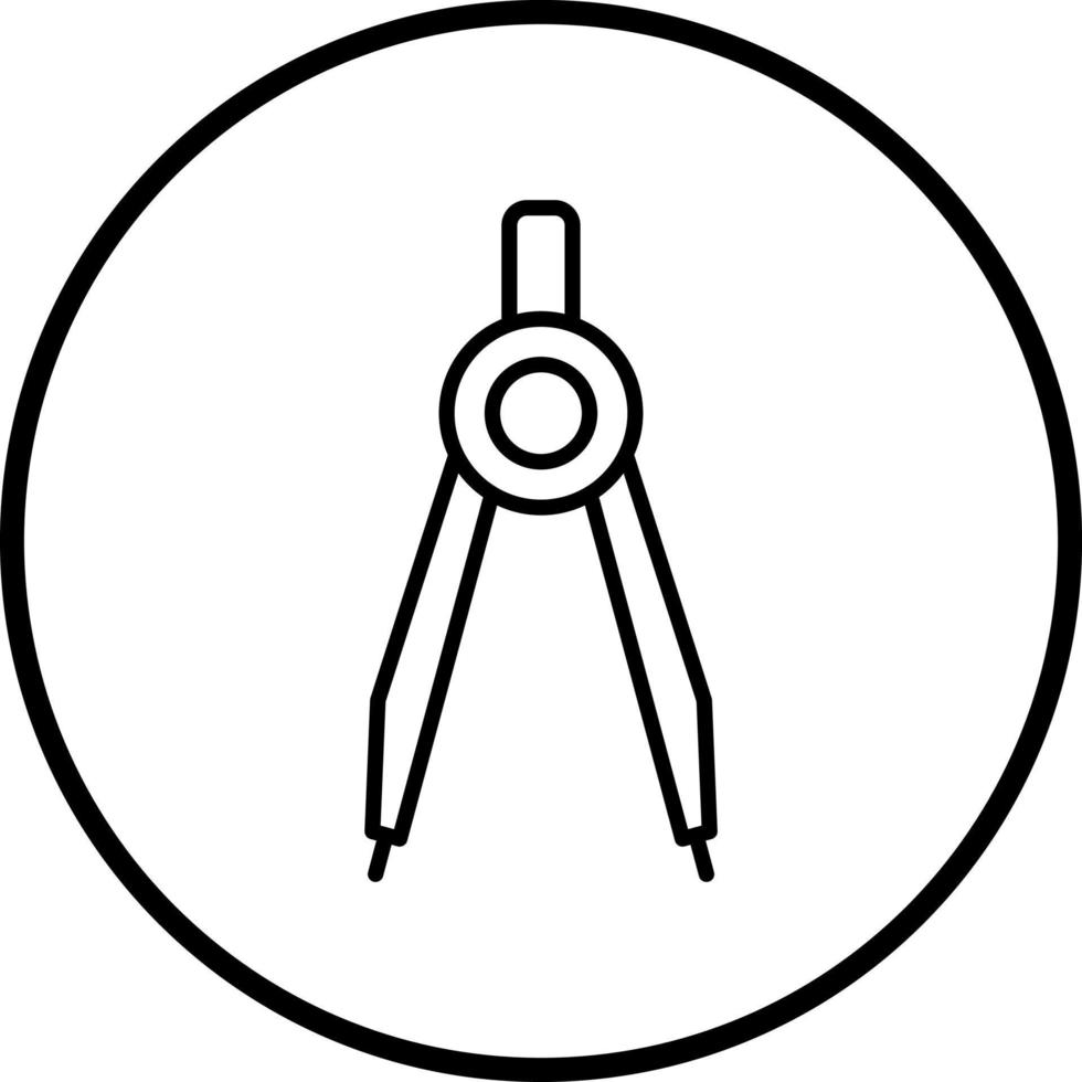 Kompass Vektor Symbol Stil