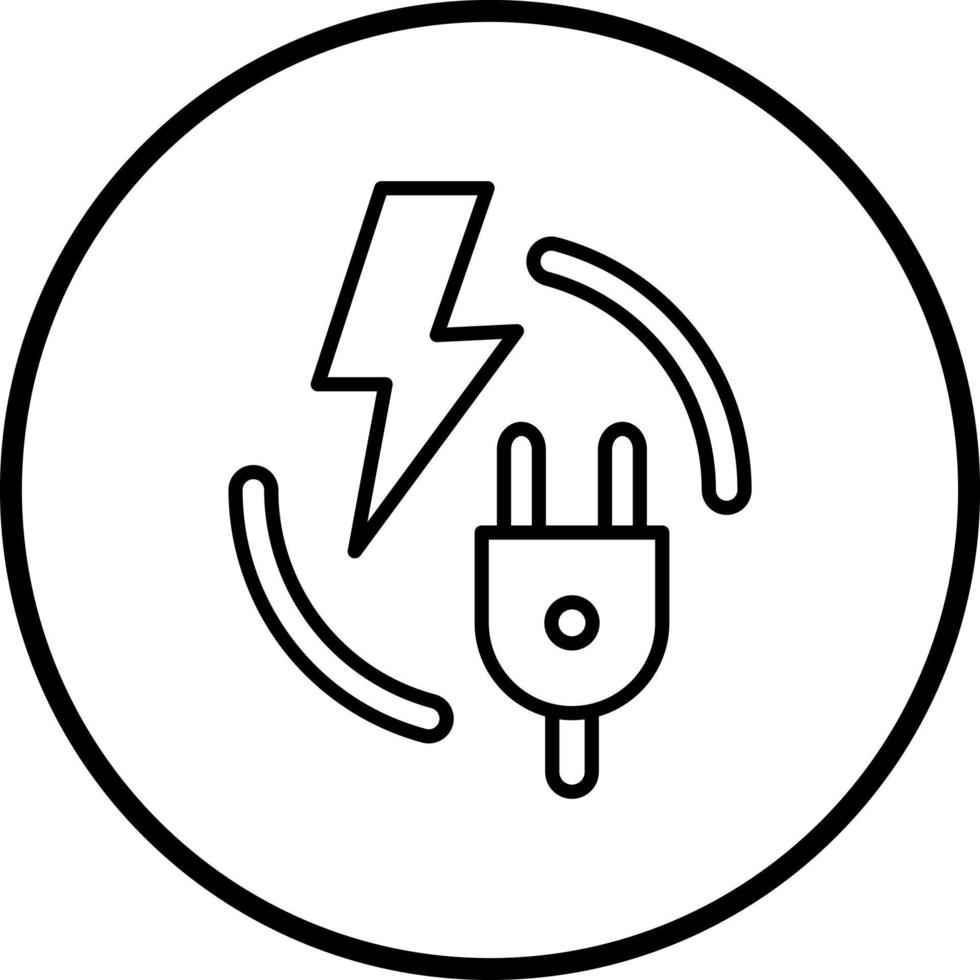 elektricitet vektor ikon stil