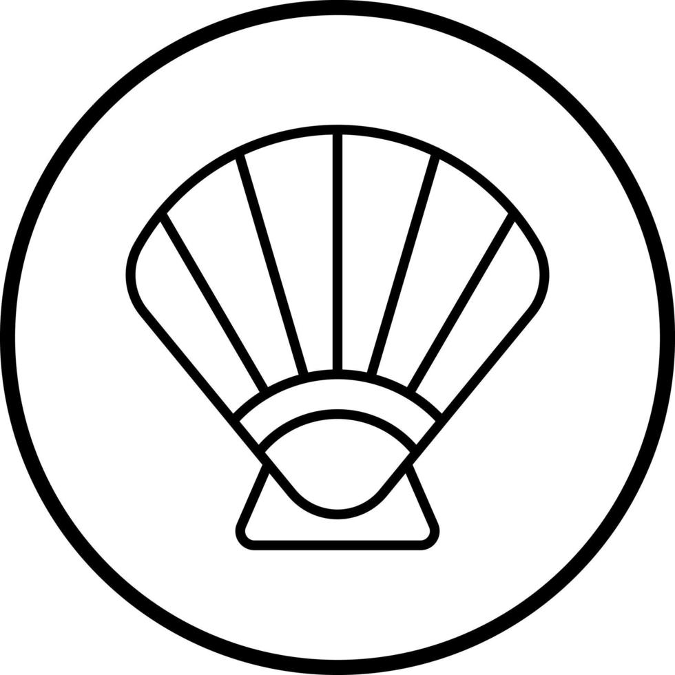mussla vektor ikon stil