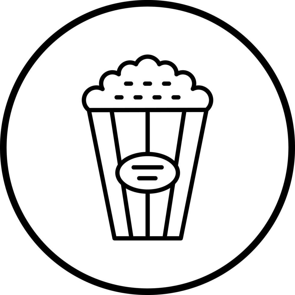 popcorn vektor ikon stil