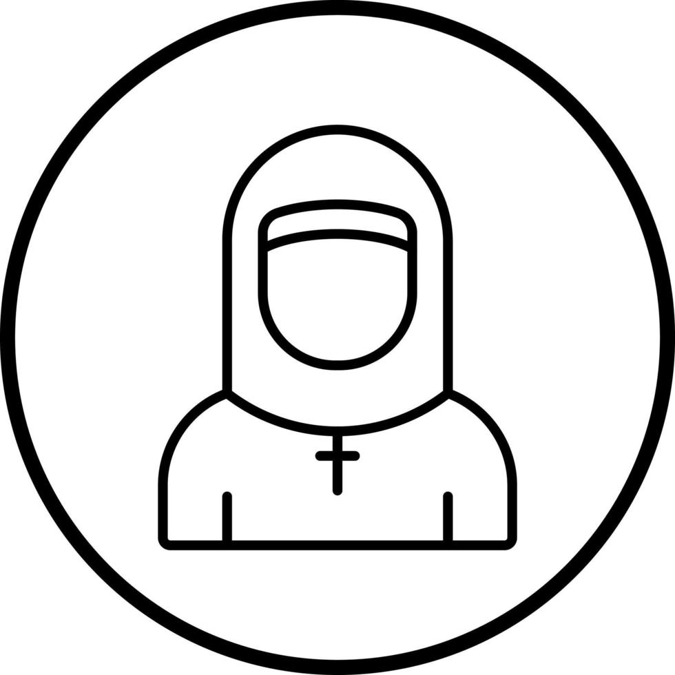 Nonne Vektor Symbol Stil
