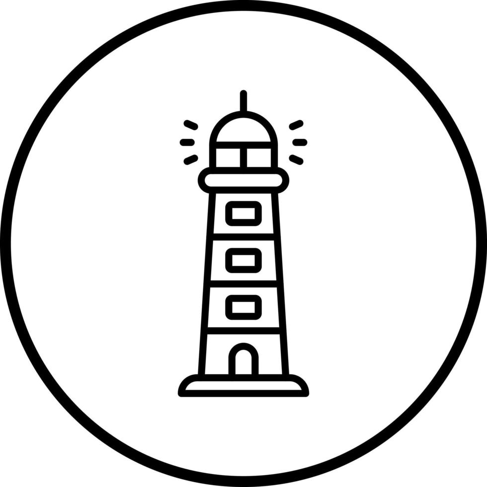 Leuchtturm Vektor Symbol Stil