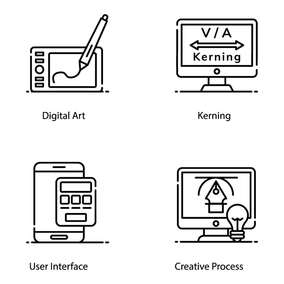 digitale Kunstelemente vektor