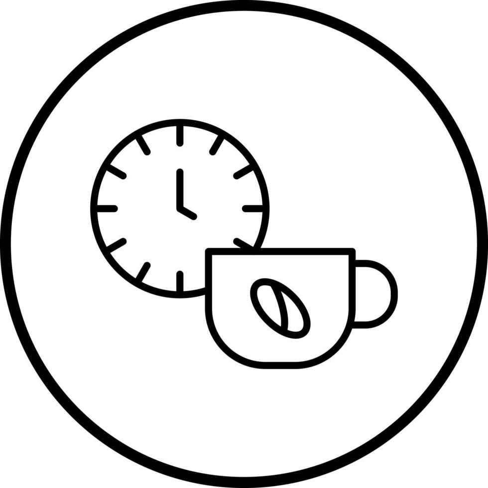 Kaffee brechen Vektor Symbol Stil