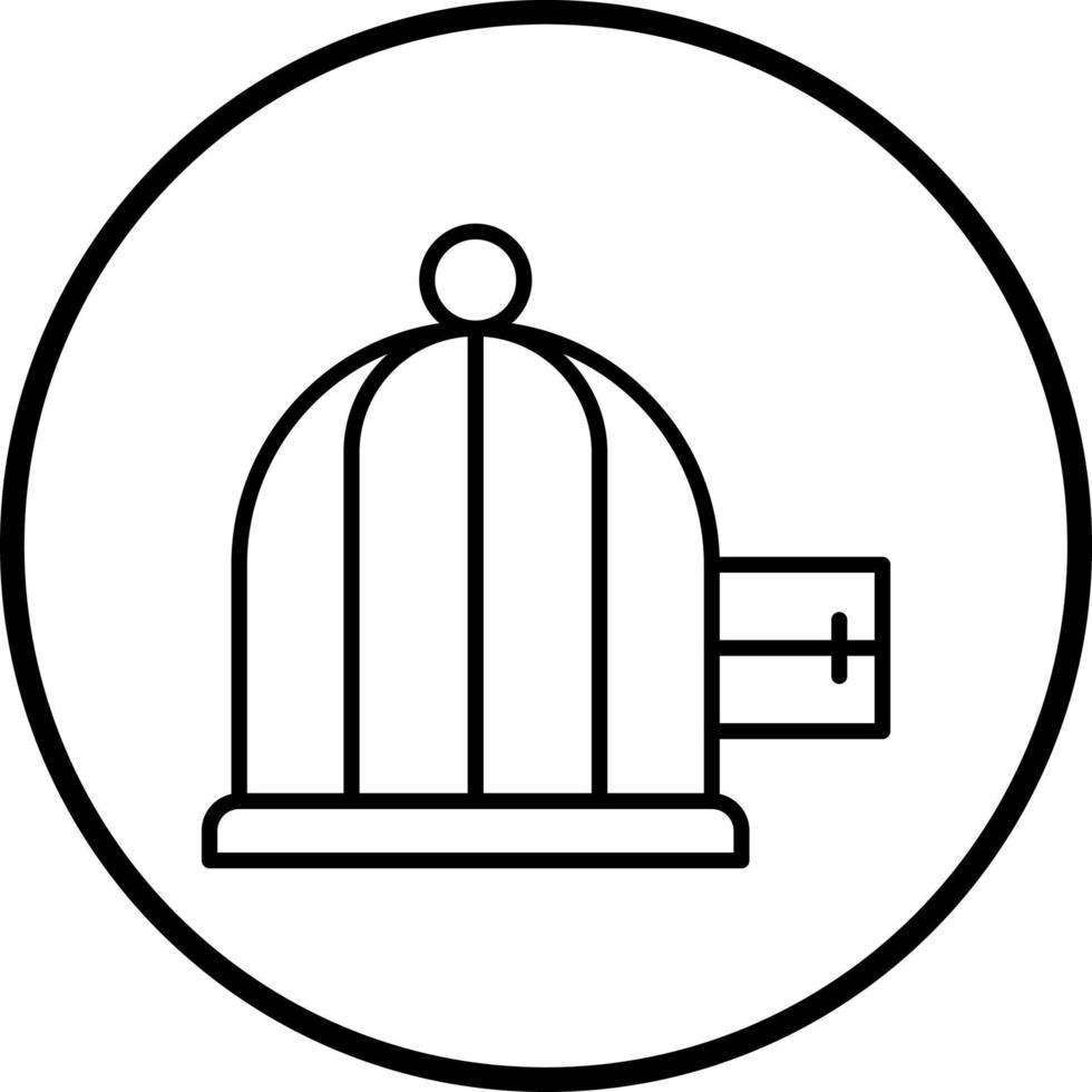 Käfig Vektor Symbol Stil