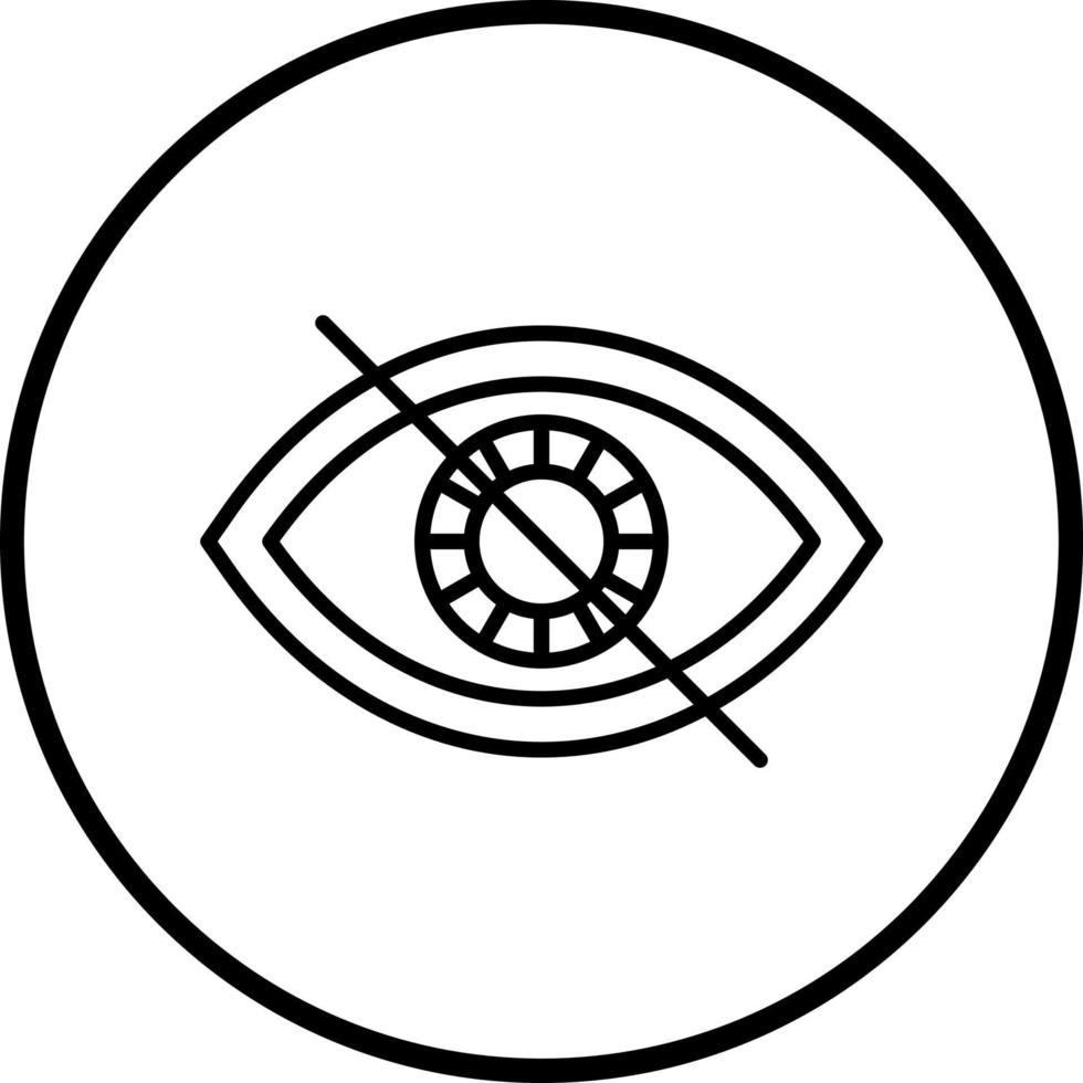 Farbe Blindheit Vektor Symbol Stil