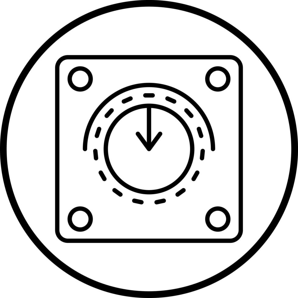 Dimmer Schalter Vektor Symbol Stil