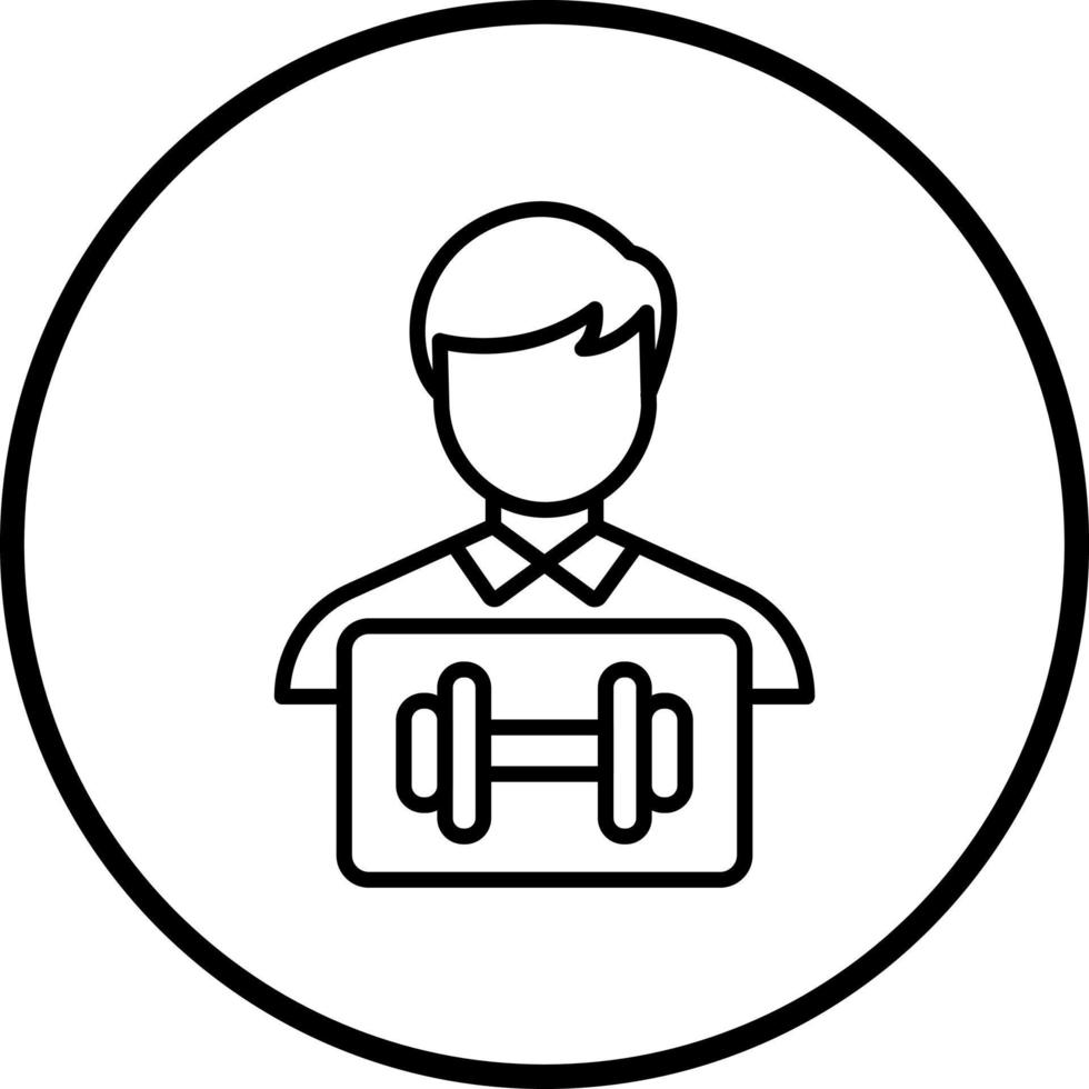 Trainer Vektor Symbol Stil