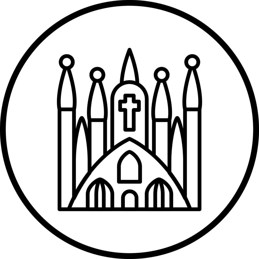 Sagrada familia Vektor Symbol Stil