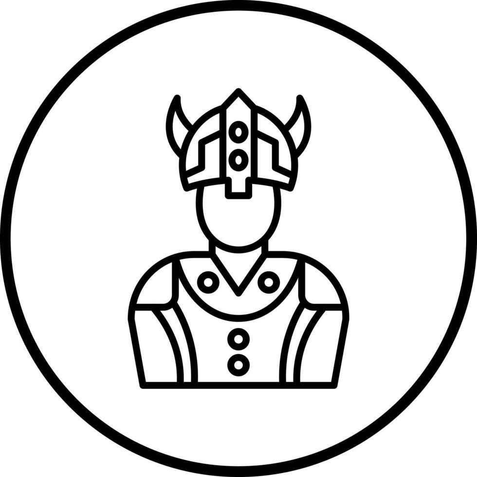 Wikinger Mann Vektor Symbol Stil
