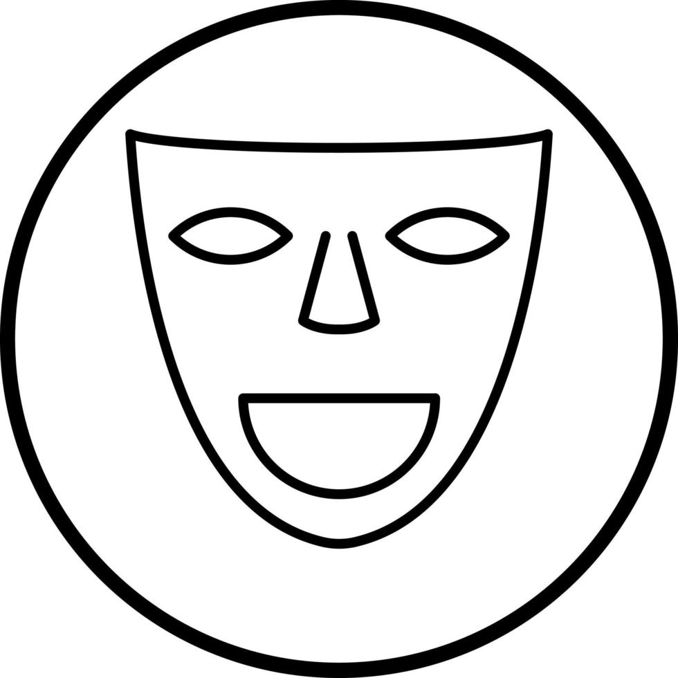 Theater Masken Vektor Symbol Stil