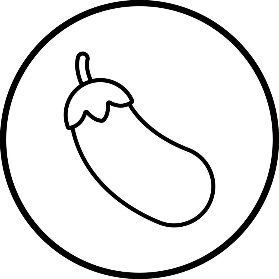 Aubergine Vektor Symbol Stil