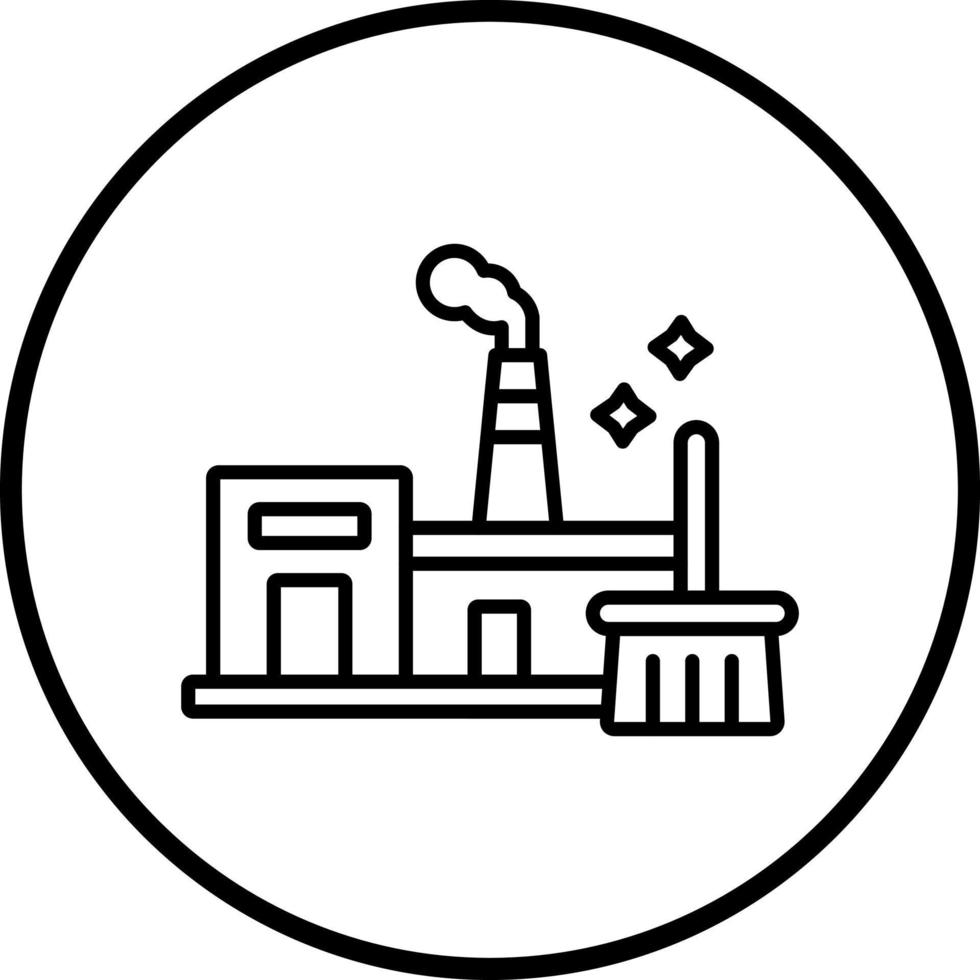 industriell Reinigung Vektor Symbol Stil