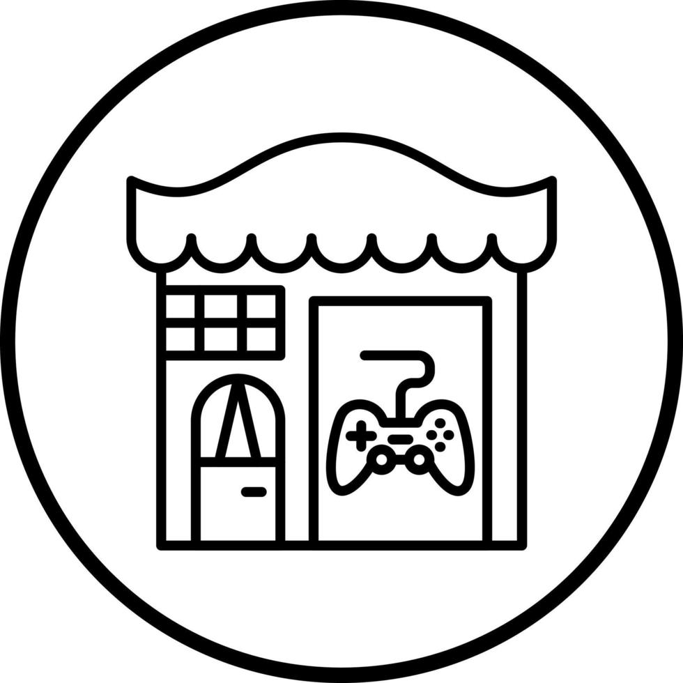 Spiel Geschäft Vektor Symbol Stil