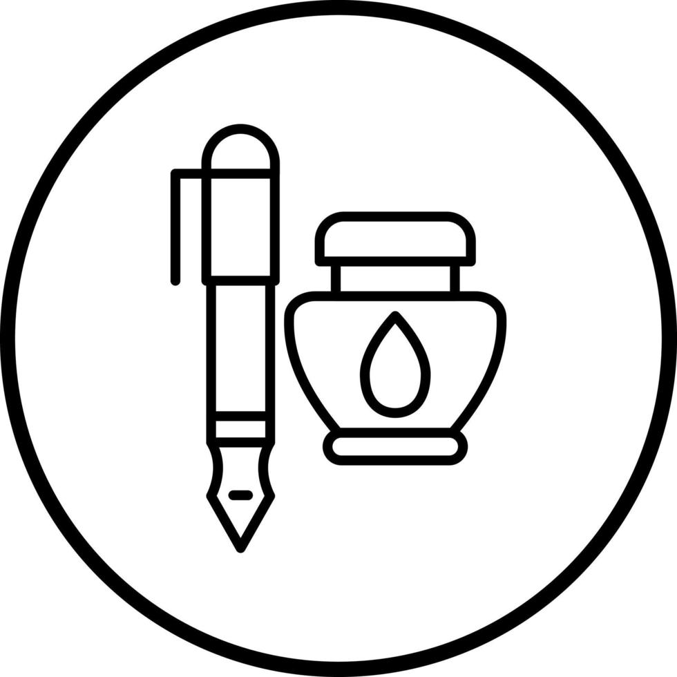 Stift und Tinte Vektor Symbol Stil